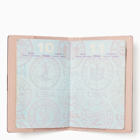 KATE SPADE ♠︎ Pink Flamingos Passport Holder NWT - Picture 4 of 8